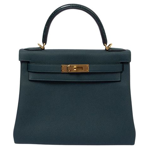 hermes kelly vert cypress|hermes green bag.